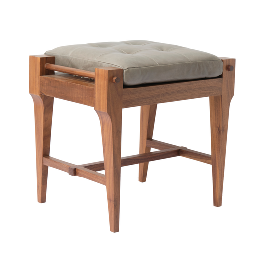 Karoo Riempie Stool with Leather Cushion