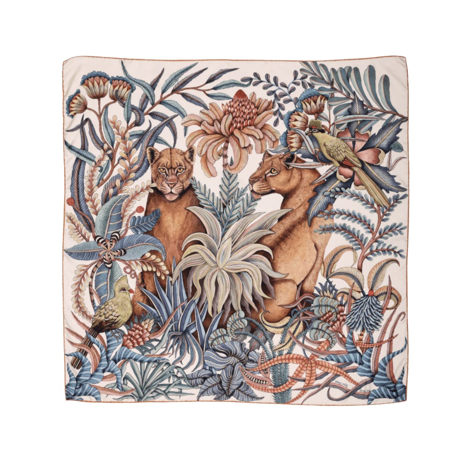 Phinda Pride Silk Scarf Mist 135