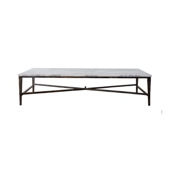Safari Coffee Table (Metal and Marble)